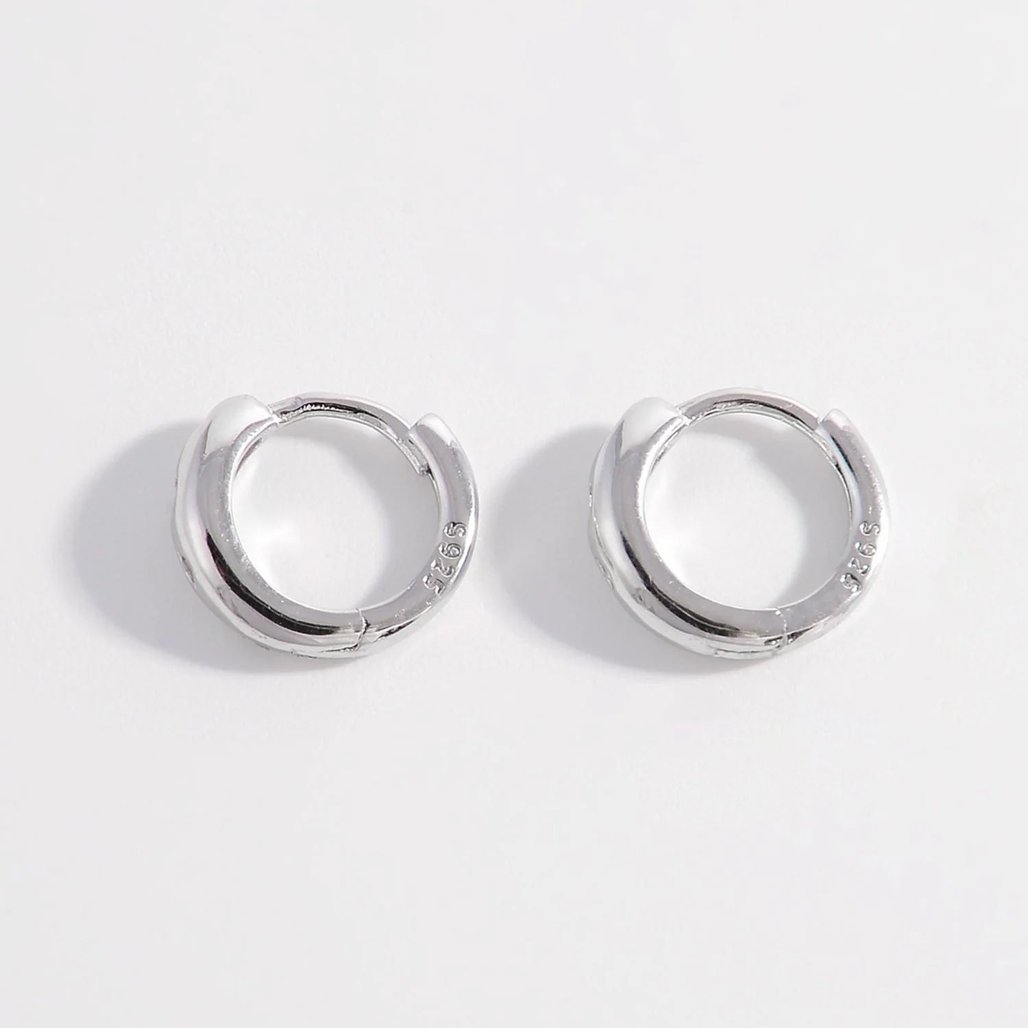 Aurora | Zircon Inlaid Hoop Earrings - Image 3