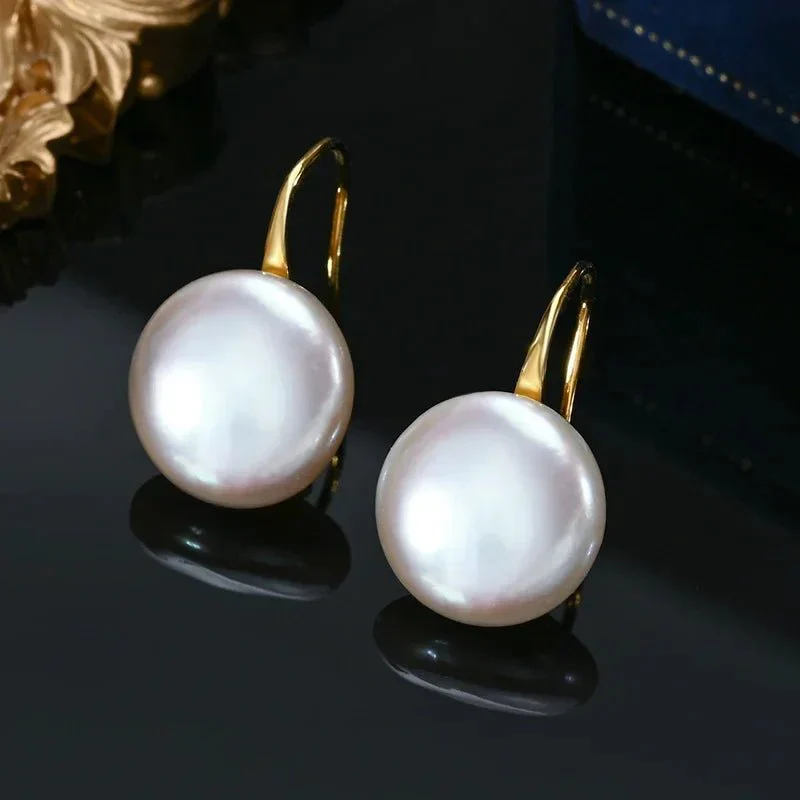 Pamela | Pearl Drop Earrings - Silver - Image 5