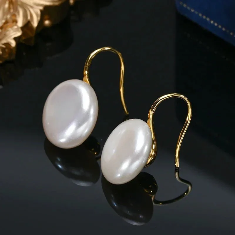 Pamela | Pearl Drop Earrings - Silver - Image 6